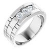14K White .625 CTW Diamond Mens Ring Ref 14230350